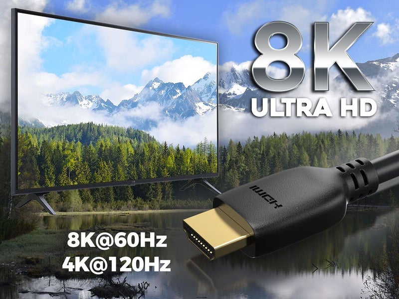 BRENDAZ مجموعة كابلات بديلة من BRENDEZ - كابل HDMI 8K مع إيثرنت ذكر إلى ذكر + كابل USB + سلك طاقة متوافق مع سوني بلاي ستيشن 4 برو وبلاي ستيشن 4 PS4 وحدة التحكم في الألعاب. (10 أقدام) - Image 5